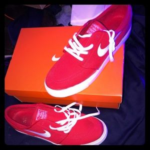 Nike SB Red and White Janowski’s Mens 11